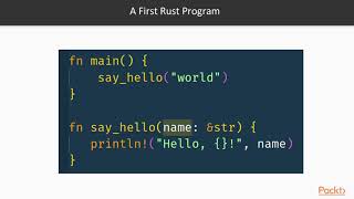 Learning Rust :  The Course Overview  | packtpub.com