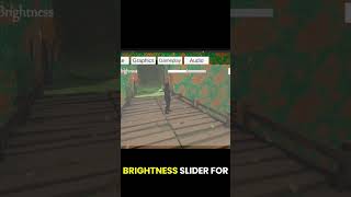 Added a brightness slider in unity