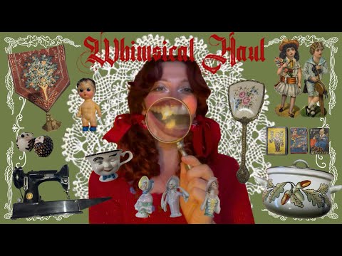 Vintage and Antique Haul 🧚‍♀️ #vintagehaul #antiquehaul #whimsical #cottagecore #fairy #thrifthaul 
