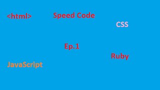HTML speed code,Time to start the Zcoded Page