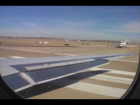 American Airlines - Boeing MD80 - Takeoff from Dallas-Fort Worth