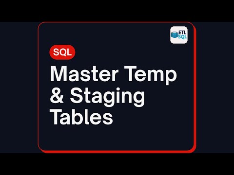ETL with SQL: Using Temporary & Staging Tables Explained #etl #sql