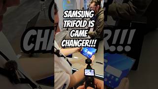 Hands on with @Samsung Trifold! Is this the end of tablets? #SamsungFirstLook2026 #Samsung
