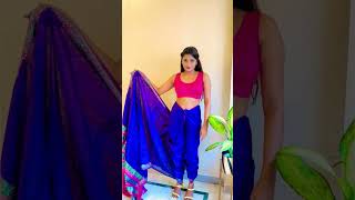 Marathi saree draping tutorial #ganpati #marathimulgi #indianlook #sareedraping #tutorial #shorts