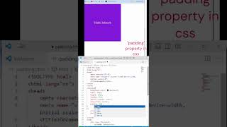 padding property in css #css | css property shorts #shorts