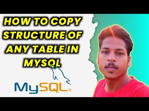 how to copy structure of any table in mysql