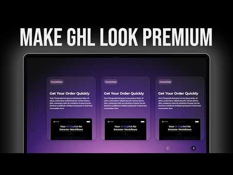 Build PREMIUM GoHighLevel websites in 2026