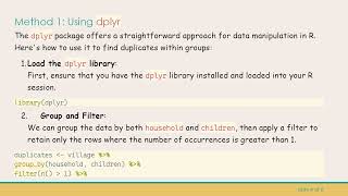 How to Identify Duplicate Values Within Groups in R