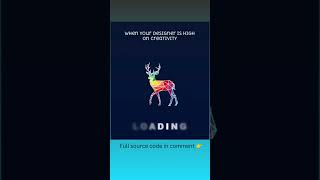 Best Deer Animation Loader | Best Smooth CSS UI Animation | #coding  #programming #uidesign #htmlcss