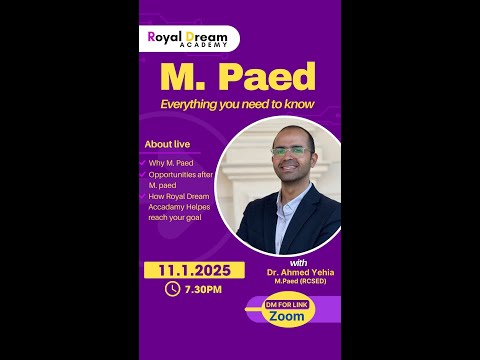 M  Paed Webinar With Dr  Ahmed