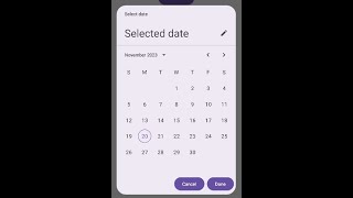 Jetpack Compose DatePicker
