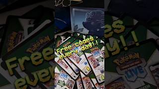 Free Pokemon TCG codes every day🤩 70.day #pokemon #freecodes #tcg #tcgpokemon #pokémon #shorts #card