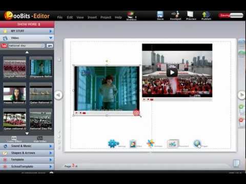 KooBits Editor Tutorial - Insert YouTube videos from web