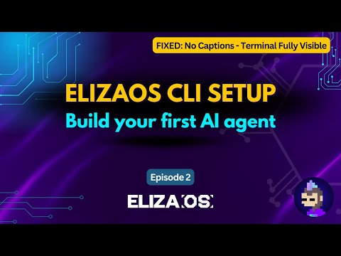 ElizaOS CLI: Build & Run AI Agents in 3 Commands (FIXED Terminal View – No Captions) (Episode 2)