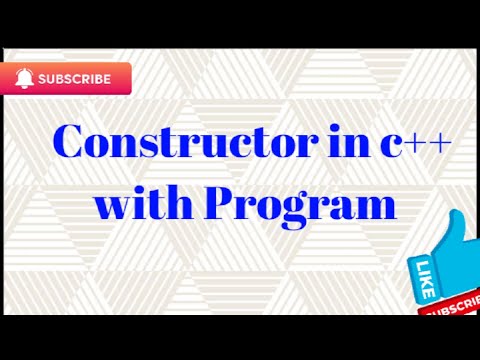 Constructor in C++ with example | Constructor in C++ with program| Introduction of Constructor.