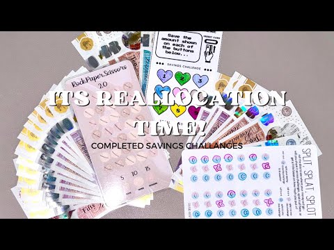 UK CASH STUFFING || REALLOCATING COMPLETED SAVINGS CHALLENGES INTO SINKING FUNDS #cashenvelopes