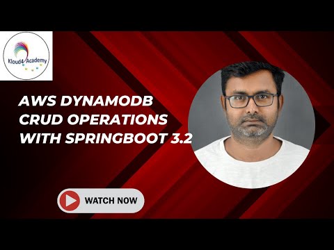 AWS DynamoDB CRUD Operations with Springboot3.2 version