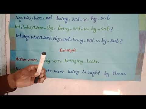 LESSON NO#17 How To Learn Past Continuous Tense Passive Voice