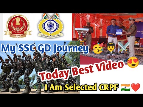 My SSC GD Journey 🥳💐|| In Selected CRPF|My Success Video 2024
