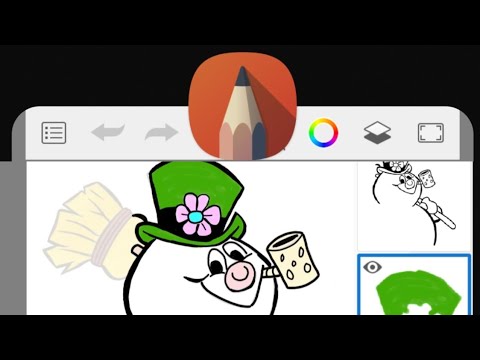 Learning to draw by tracing Frosty the Snowman in Adobe Sketchbook