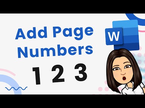 Microsoft Word: Page Numbers