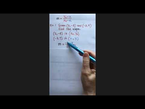 Saxon Algebra 2 Lesson 87 "The Slope Formula"