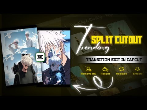 How To Make Split Cutout Transition In Capcut | Trending Split Cutout Transition Reels Edit |