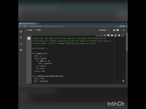 A prime number probability example in google colab