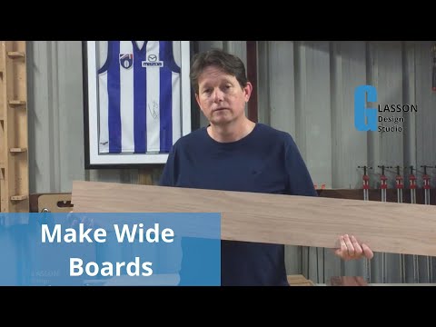 How to join two narrow boards lengthwise to make a wide panel