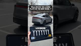 The New Model Y has a Weird Place for the License Plate 😂🤔
