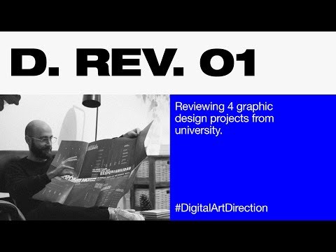Reviewing 4 graphic design projects from university (Design Review 01)