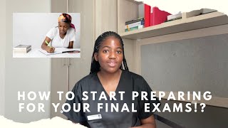 How to START PREPARING for your FINAL exams if you are OVERWHELMED!?