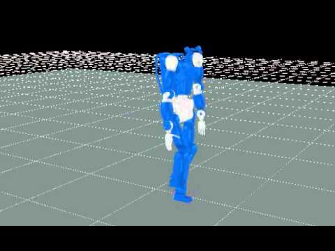 Online Human Walking in imitation task and Joint Space Based on Quadratic Programming