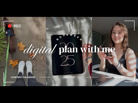 November Plan with Me 📝 | Digital planning on iPad, free wallpapers, GoodNotes Planner