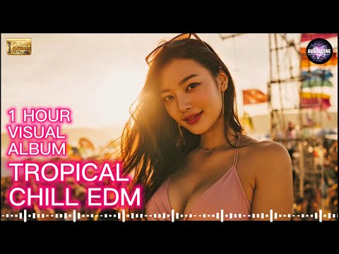Tropical Chill EDM 🌴 | 1 Hour Cinematic Visual Album | Relax, Focus, Escape | AuraScene