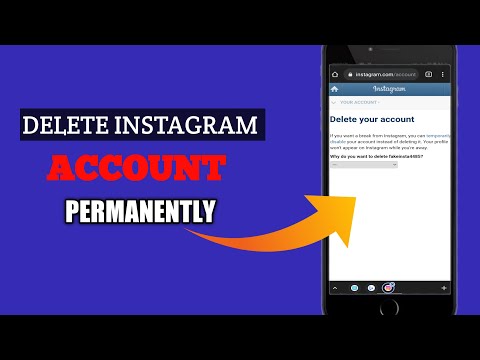 How to Delete instagram account permanently.