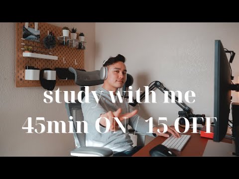 Study / Work with Me (Smooth Jazz - 45 min ON /15 min OFF Pomodoro method)