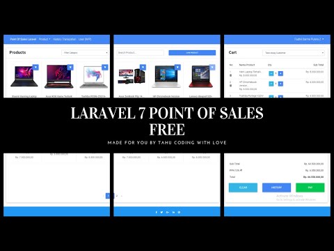 FREE SOURCE CODE - LARAVEL 7 POINT OF SALES
