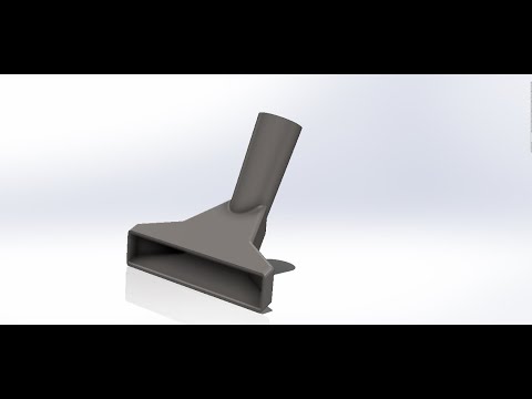 SolidWorks Tutorial | Part Modelling | Vaccum Cleaner Nozzle