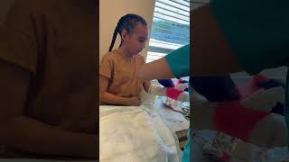 MY FIRST BROKEN WRIST CAST 😱🚑 | ER VISIT 🏩 #shorts