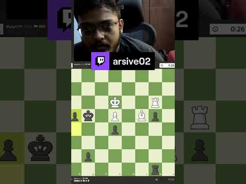 Rook vs Rook and bishop with good pawn position. Bishop gets trapped.  | arsive02 on #Twitch #shorts