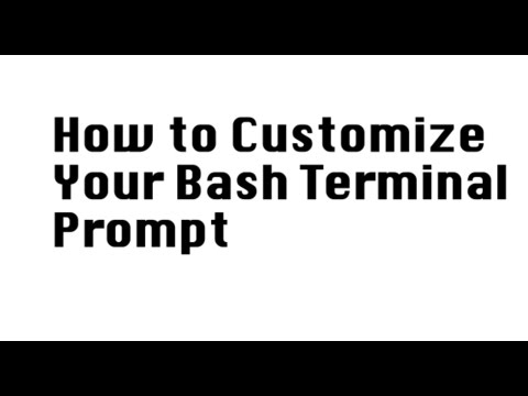 How To Customize Your Bash Terminal Prompt