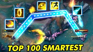 TOP 100 SMARTEST MOMENTS IN LEAGUE OF LEGENDS!