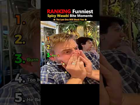 Ranking Funniest Spicy Wasabi Bite Moments #funny