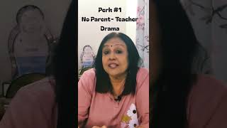 The perks of having your kid as a student in your own class