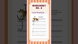 Letter J Writing for Kids | Alphabet Practice with Free Worksheets Preschool & Kindergarten Learning