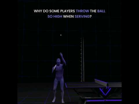 Why do some players throw the ball so high when serving? - #tabletennis #pingpong