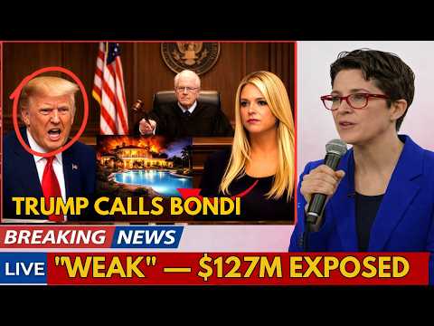 Trump FURIOUS at His Own AG: Bondi's $127M Mansion,Withheld Epstein Files & DOJ CRISIS Fully Exposed