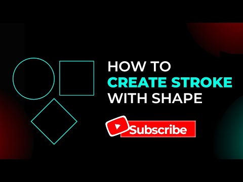 How to create stroke with shape..