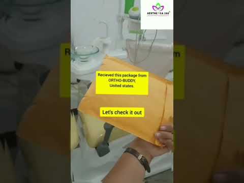 AN ORTHODONTIST OPENS UP A PACKAGE (#orthobuddy) #shorts